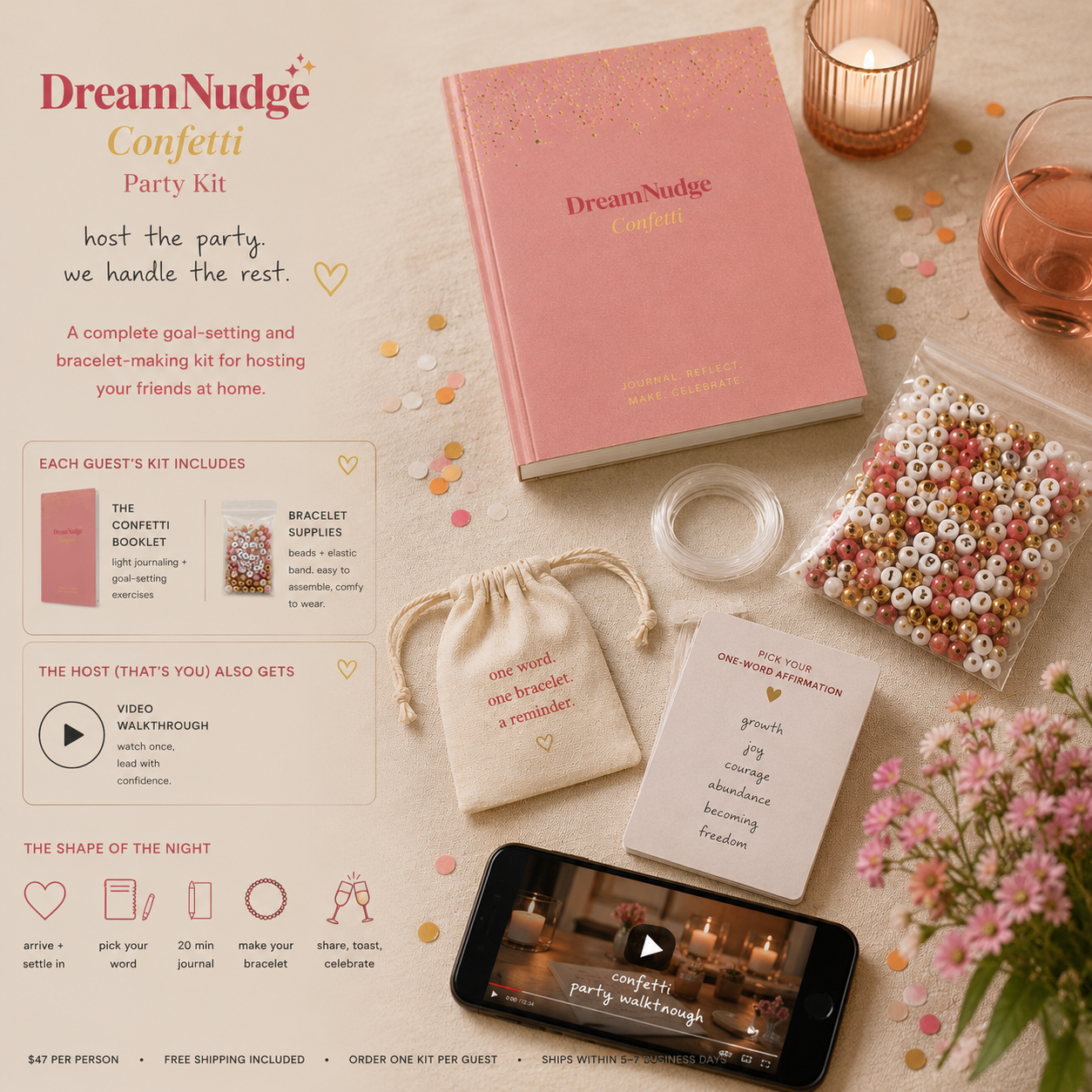 DreamNudge Confetti Party Kit