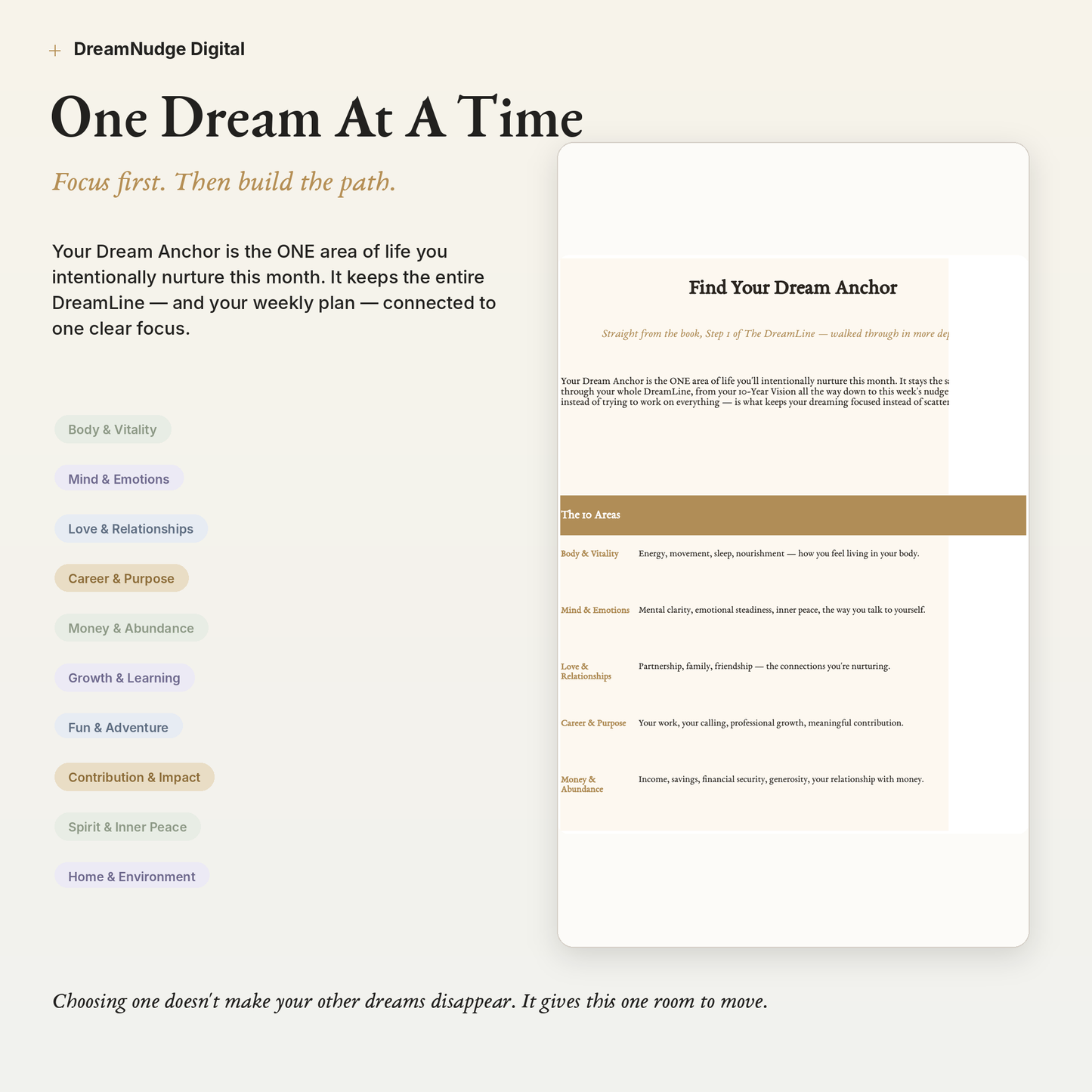 ADHD Goal Setting Google Sheet + Video Walkthrough | Neurodivergent Creative Goal System | DreamNudge Digital | Instant Download