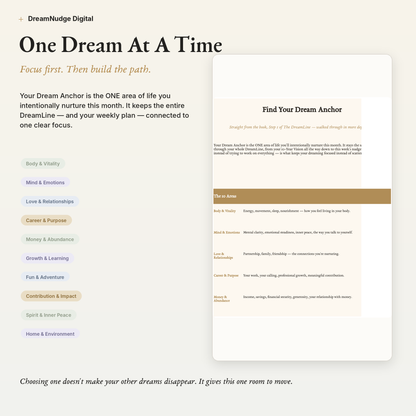 ADHD Goal Setting Google Sheet + Video Walkthrough | Neurodivergent Creative Goal System | DreamNudge Digital | Instant Download