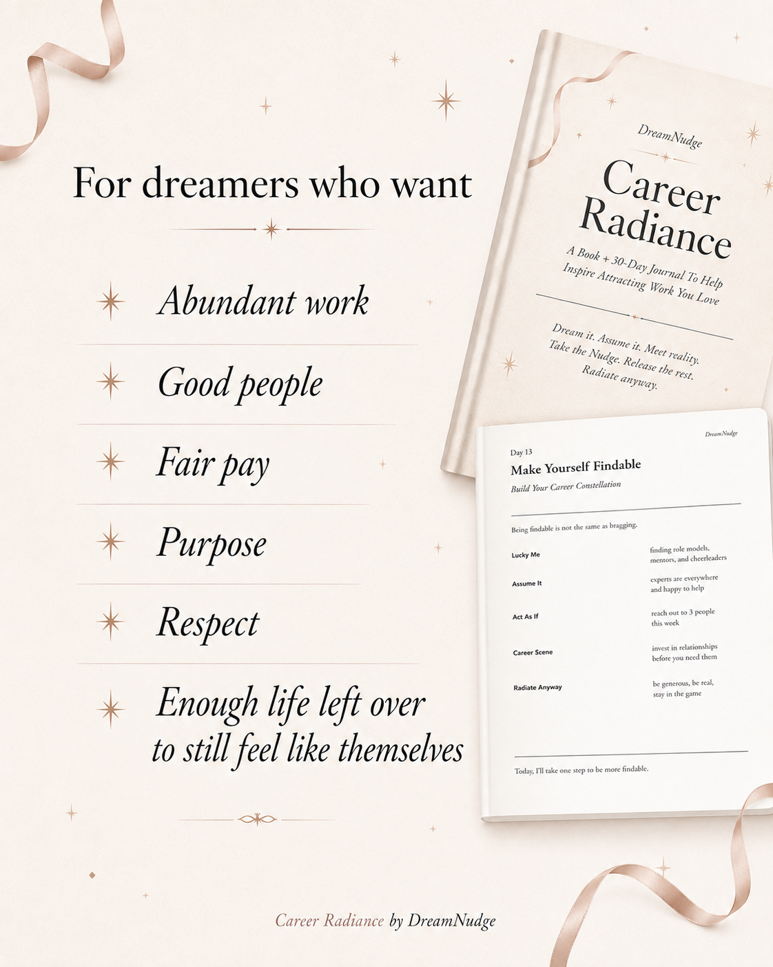 Job Search Planner & Career Workbook | 30-Day Manifestation Journal + Application Tracker