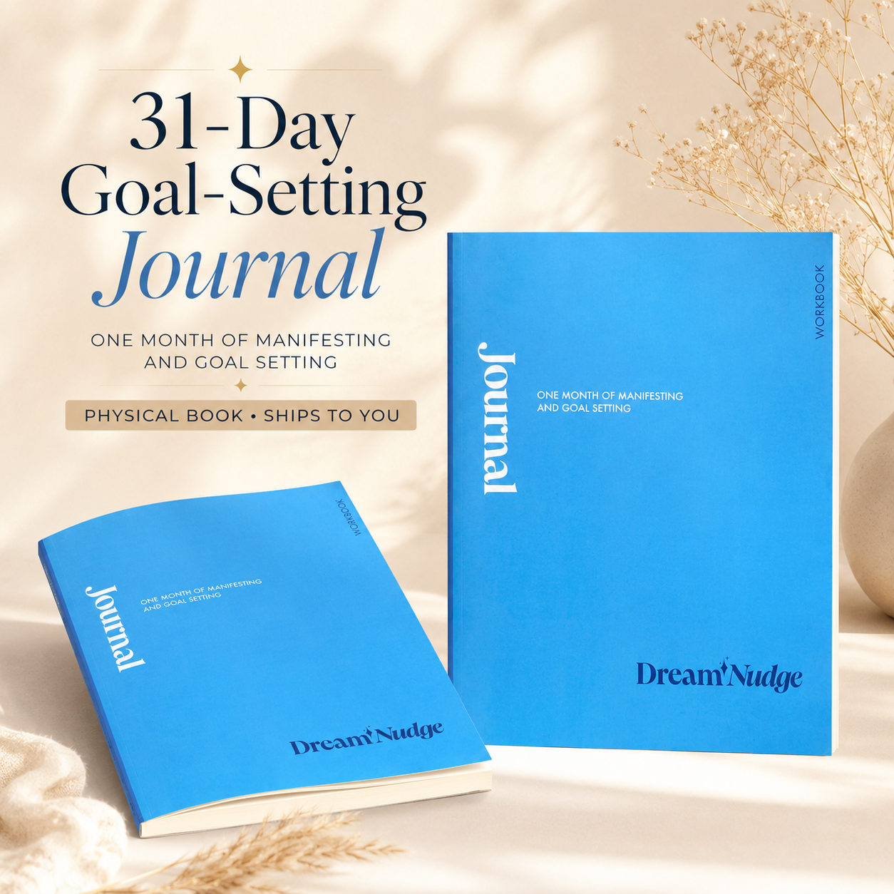 ADHD Goal Setting Journal | 31-Day Guided Journal for Creatives & Neurodivergent Minds | DreamLine Goal Mapping | Physical Book