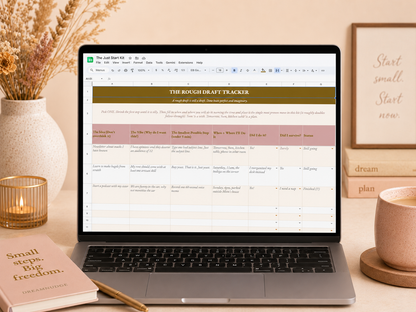 The Just Start Kit | The Google Sheet That Talks You Into Starting